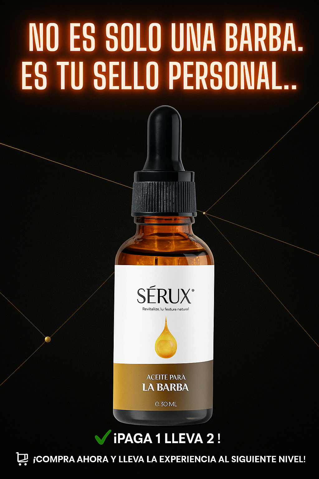 COMBO 2 ACEITES PARA BARBA + DERMAROLLER + ENVIO GRATIS 🎁