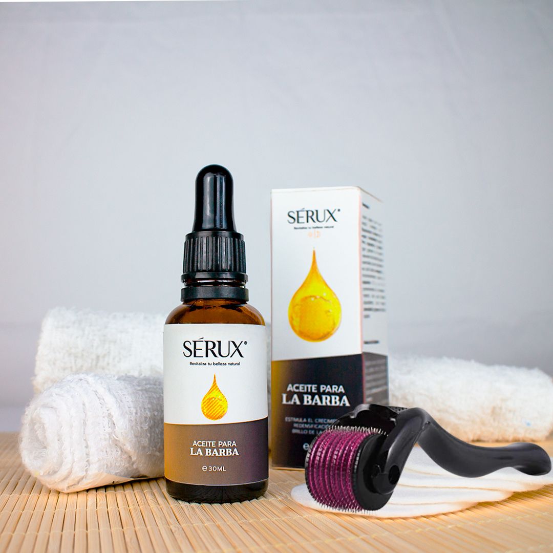 COMBO 2 ACEITES PARA BARBA + DERMAROLLER + ENVIO GRATIS 🎁